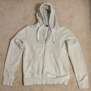 H&M Light Gray Zip-Up Hoodie